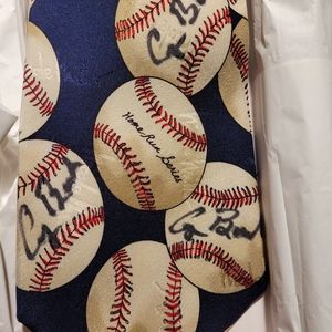 Nicole Miller Tie Autographed George H.W. Bush